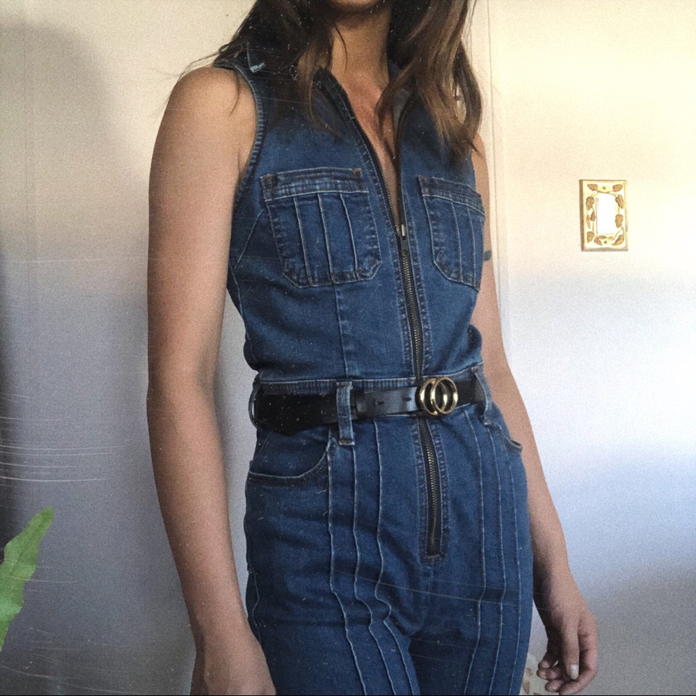 Mink Pink Denim Jumpsuit